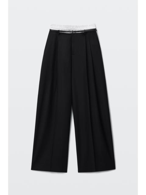 Alexander Wang mid-rise layered boxer tailored pant