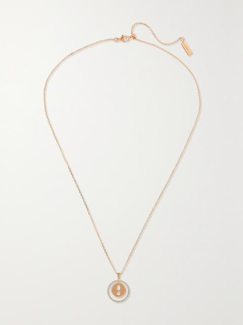 MESSIKA Lucky Move 18-karat Rose Gold Diamond Necklace