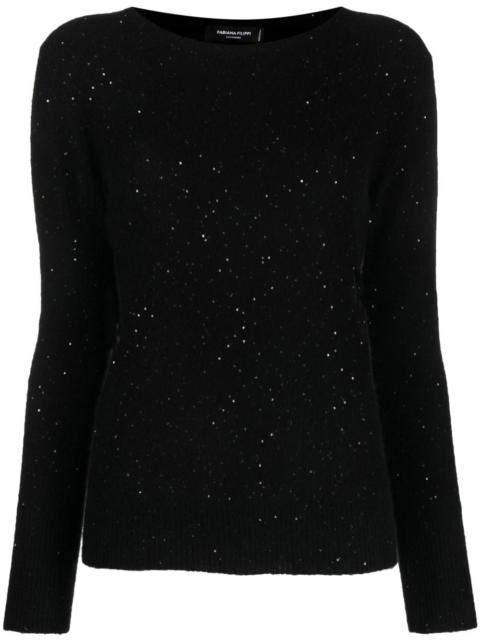 FABIANA FILIPPI sparkly long-sleeve jumper