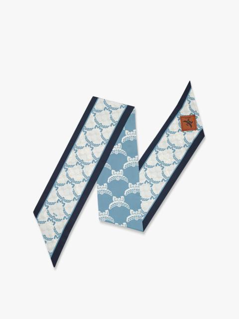 MCM Lauretos Jacquard Petite Scarf in Organic Silk