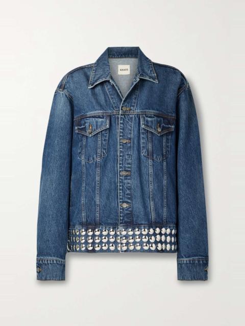 KHAITE Grizzo oversized studded denim jacket