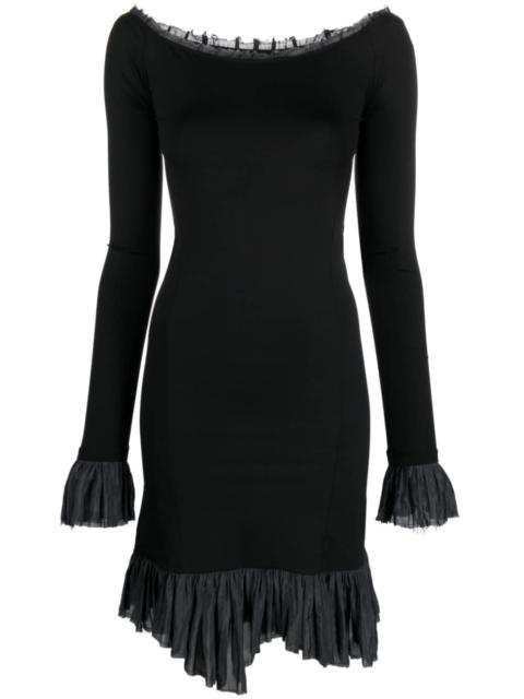 MM6 Maison Margiela off-shoulder flared-hem dress