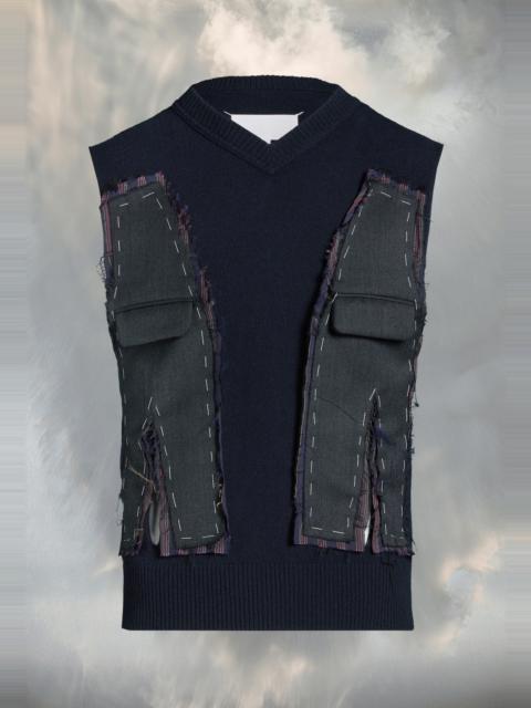 Maison Margiela Layered Knit Vest | REVERSIBLE