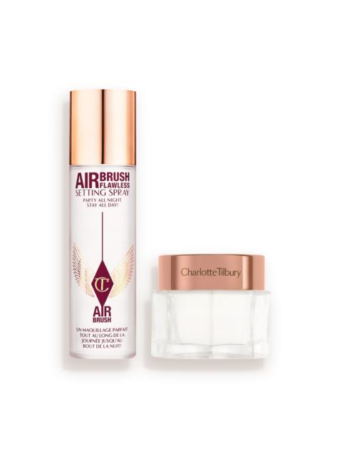 Charlotte Tilbury CHARLOTTE’S MAGIC CREAM & SETTING SPRAY DUO SKINCARE & MAKEUP KIT