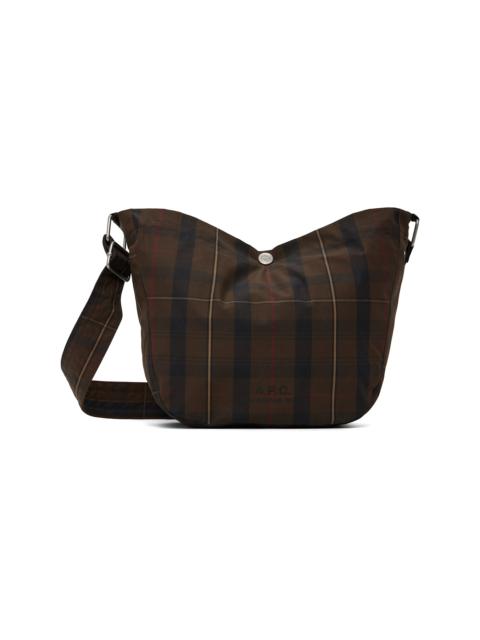 A.P.C. Brown Journal Small Satchel Bag