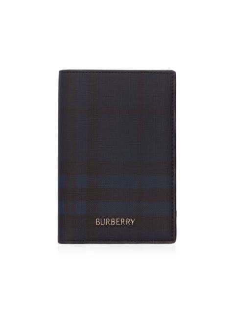 Burberry City Check passport holder