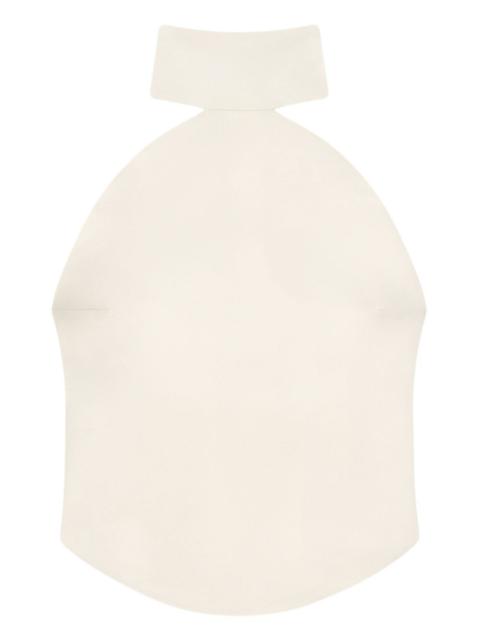 courrèges Ellipse high-neck sleeveless top