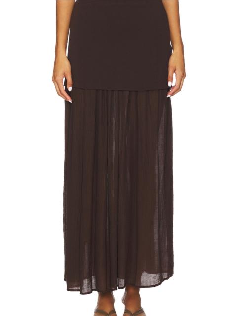 Line & Dot Rhone Mix-media Skirt