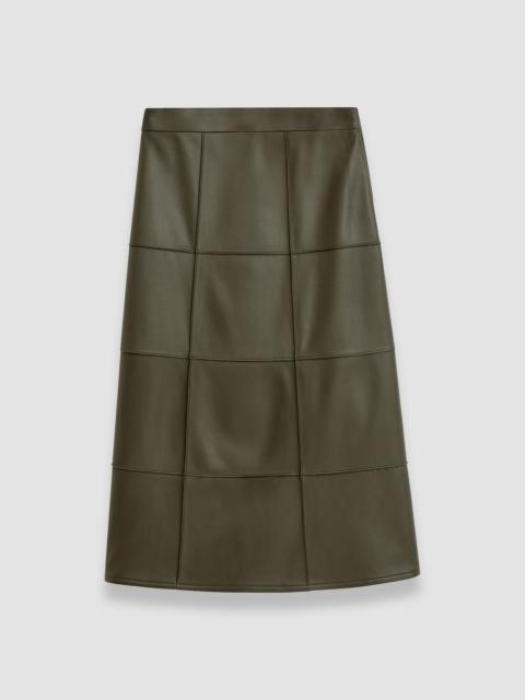 JOSEPH Grid Nappa Leather Keller Skirt