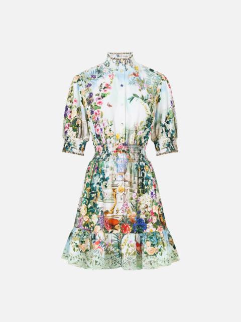 CAMILLA SHORT DRESS WITH SHIRRED WAIST ART FOR THE EMPRESS