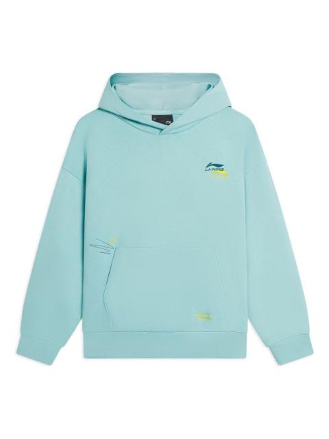 Li-Ning Anything Is Possible Graphic Hoodie 'Aqua Blue' AWDSF73-7