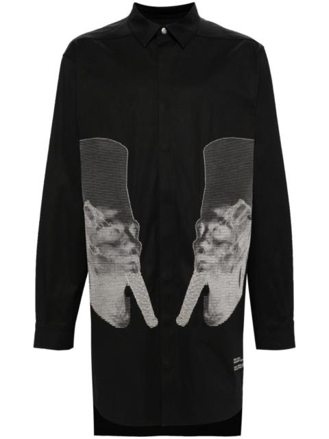Rick Owens Jumbo cotton shirt jacket