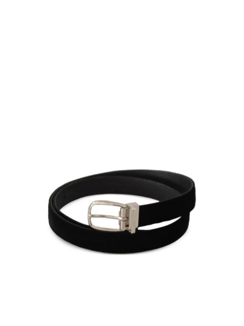 Dolce & Gabbana velvet buckle belt