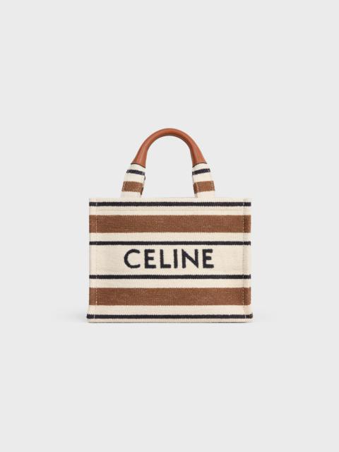 CELINE small cabas thais in striped textile with celine JACQUARD