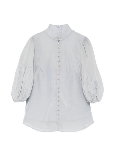 Zimmermann button bishop-sleeved blouse