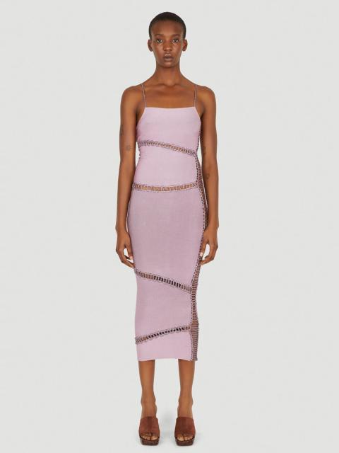 ISA BOULDER Jigsaw Spaghetti Strap Dress