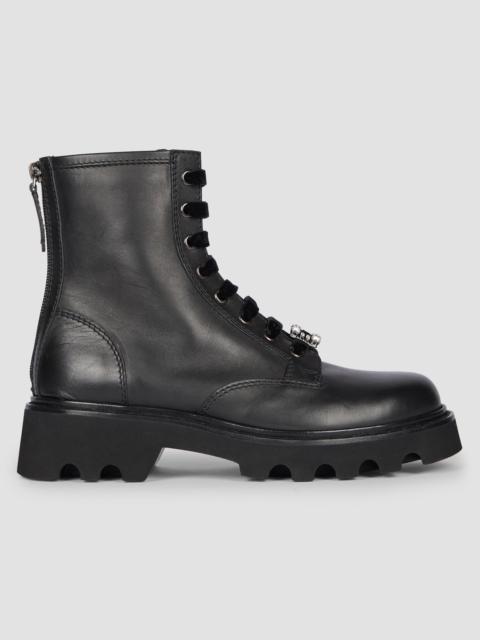 Roger Vivier Women's Viv Rangers Truck Charms 20MM Leather Booties - Nero