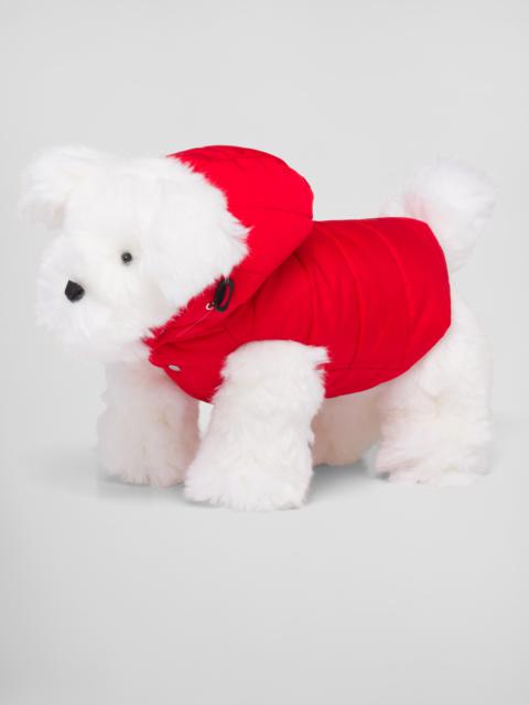 Re-Nylon puffer dog coat with hood