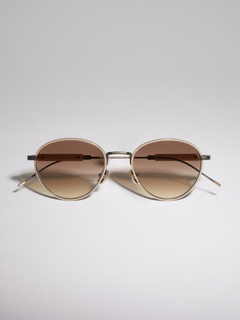 Brunello Cucinelli Sartorial Sunset titanium glasses