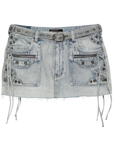 BALENCIAGA Cagole denim miniskirt