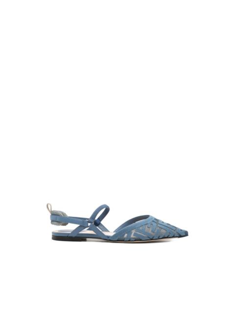 FENDI FF-motif slingback pumps flats