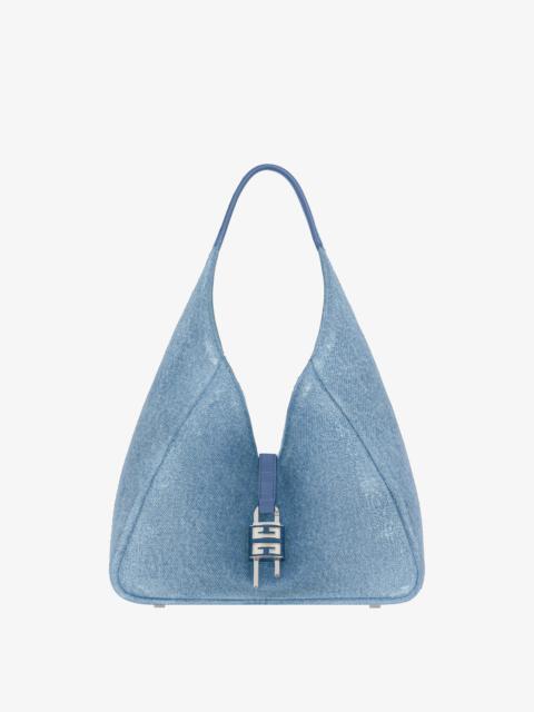 Givenchy MEDIUM G-HOBO BAG IN WASHED DENIM