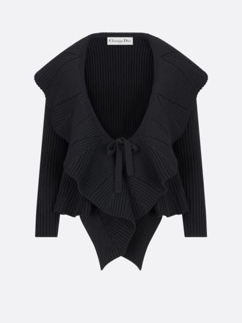 Dior Cardigan with Ruffles
