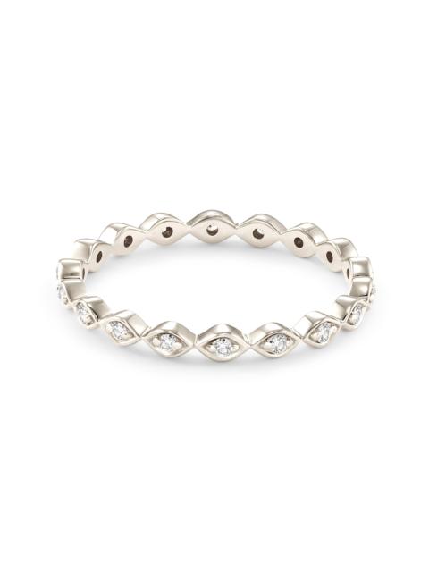 KENDRA SCOTT 0.15 ct Nicolette 14k White Gold Band Ring in White Diamond