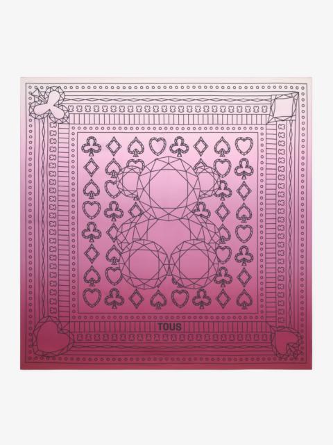 TOUS Square pink Scarf TOUS All In