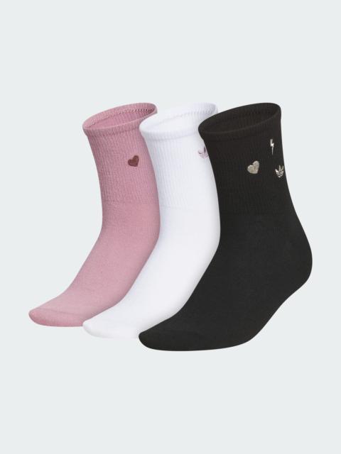 adidas Unisex Originals Icons 3-Pack High Quarter