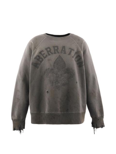 SAINT M×××××× distressed graphic sweater