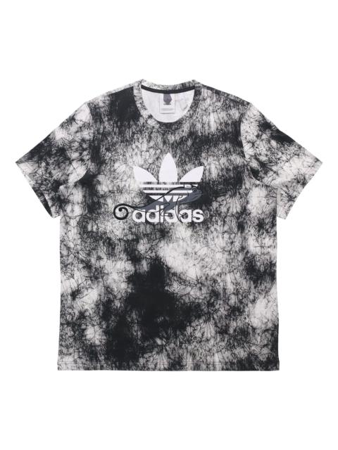 adidas originals AOP Tee Dragon Printing Short Sleeve Black FM3704