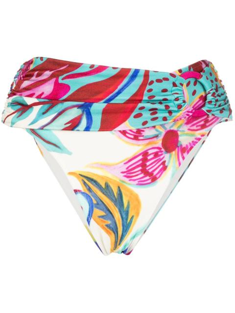 PatBO floral-print bikini bottoms