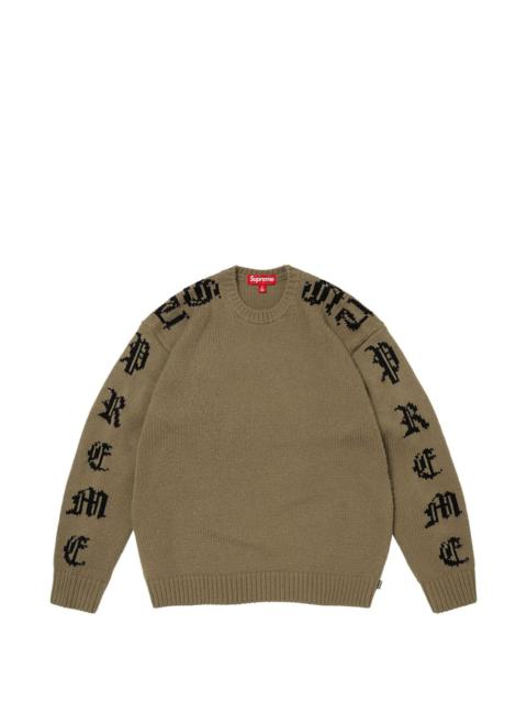 Supreme Old English crew-neck sweater