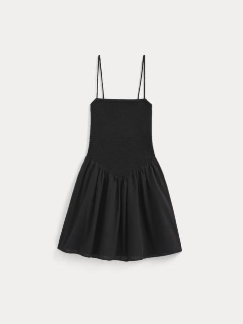 EVERLANE GAUZE SMOCKED MINI DRESS