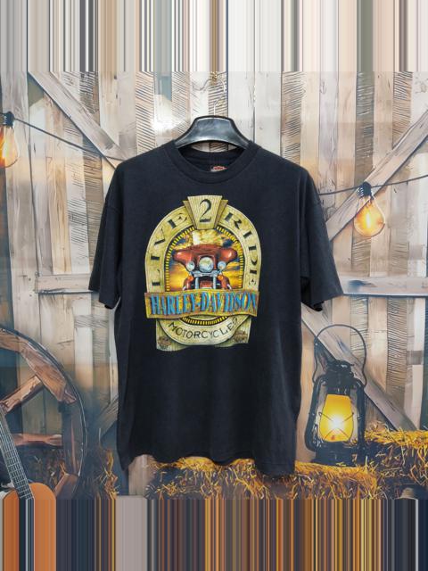 Other Designers Vintage 90s HARLEY DAVIDSON 'Live 2 Ride' Holoubek T-shirt