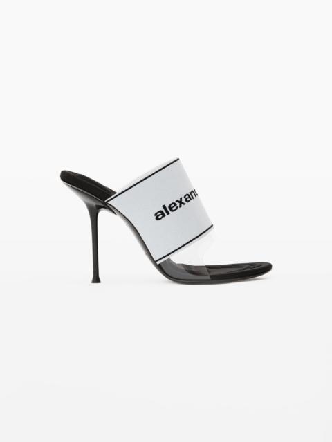 Alexander Wang SIENNA MULE IN LOGO ELASTIC PVC