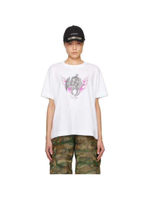 Givenchy White Graphic T-Shirt