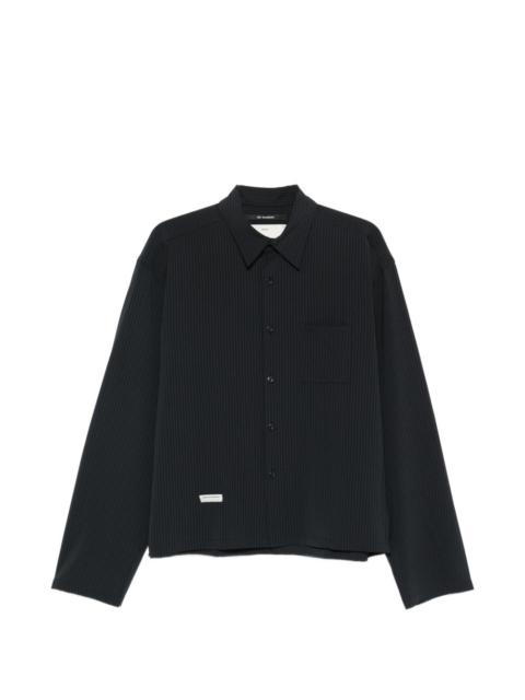 Song for the Mute pinstripe chest-pocket shirt