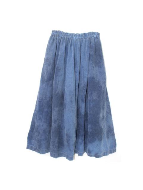 ANNTIAN LINEN SKIRT - INDIGO