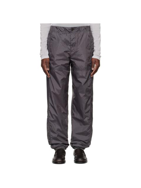 Dries Van Noten Gray Nylon Taffeta Sweatpants