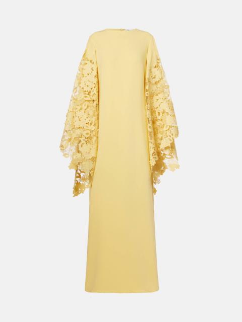 Oscar de la Renta Floral silk-blend kaftan