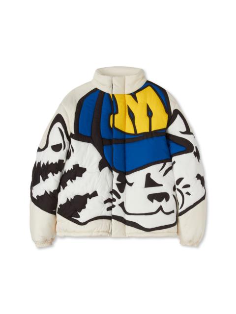 MSGM Down jacket decorated with mascot