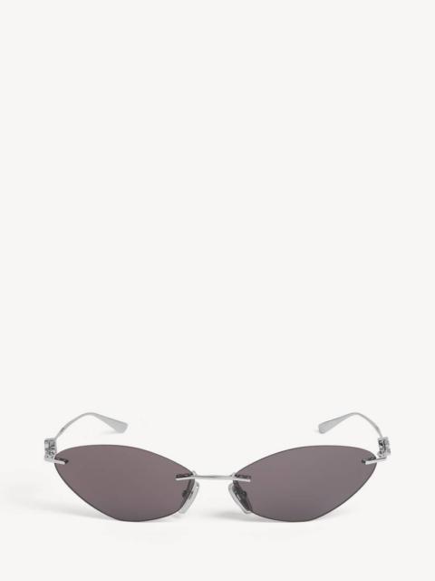 BALENCIAGA Women's Nano Cat Sunglasses in Silver
