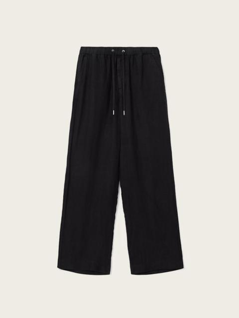 ALLSAINTS SHARP STRAIGHT LEG LINEN PANTS