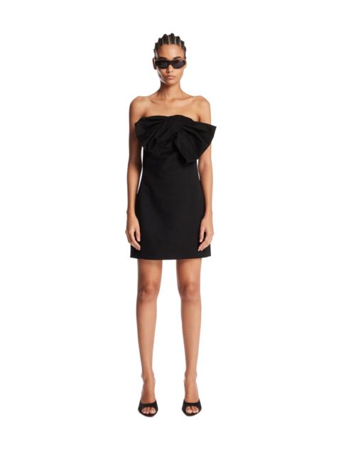 7 For All Mankind Black Bow Mini Dress