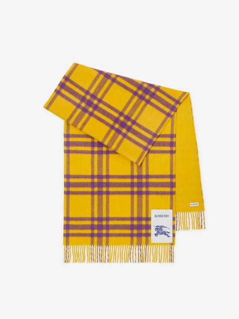 Check Cashmere Scarf