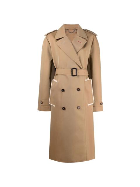 double-breasted trench coat