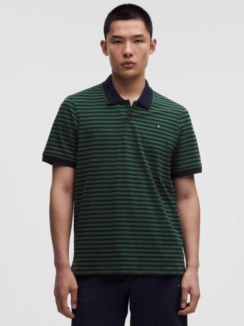 lululemon Striped Short-Sleeve Golf Polo
