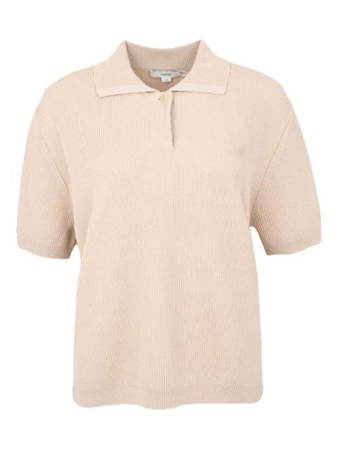 Vince ribbed polo shirt